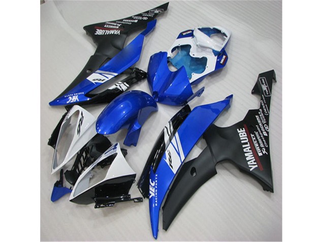 Carenado Yamaha R6 08-16 - Blanco Azul Negro Carenado Yamaha R6 08-16 - Blanco Azul Negro
