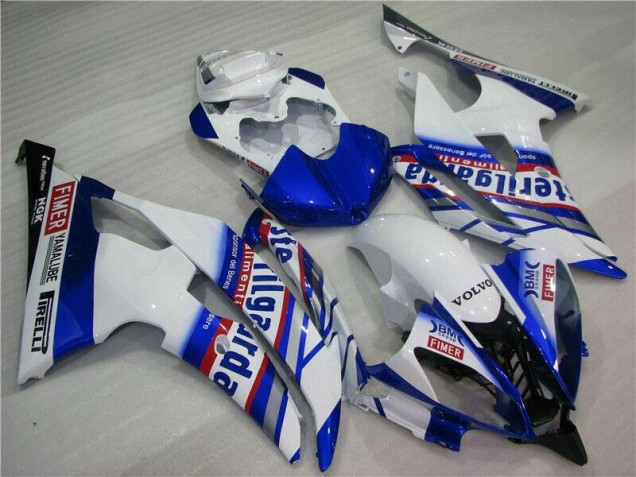 Carenado Yamaha R6 08-16 - Blanco Azul Sterilgarda Volvo Carenado Yamaha R6 08-16 - Blanco Azul Sterilgarda Volvo