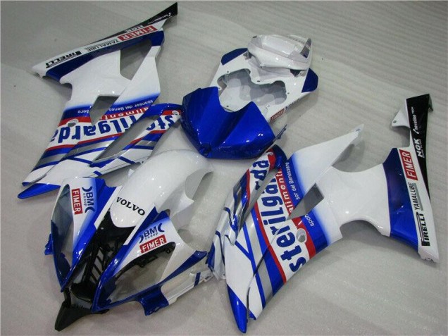 Carenado Yamaha R6 08-16 - Blanco Azul Sterilgarda Volvo Carenado Yamaha R6 08-16 - Blanco Azul Sterilgarda Volvo