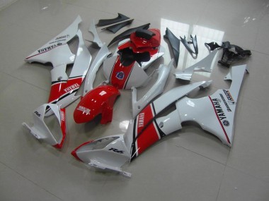 Carenado Yamaha R6 08-16 - Blanco Rojo Estilo OEM