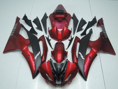Carenado Yamaha R6 08-16 - Caramelo Rojo & Negro