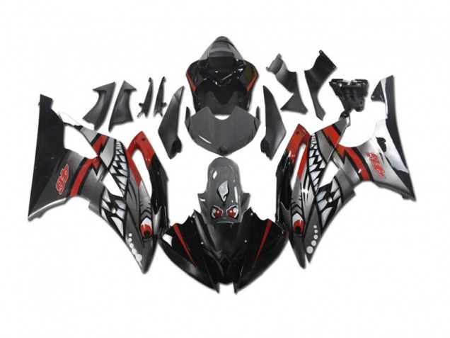 Carenado Yamaha R6 08-16 - Gris Rojo Tiburón Carenado Yamaha R6 08-16 - Gris Rojo Tiburón