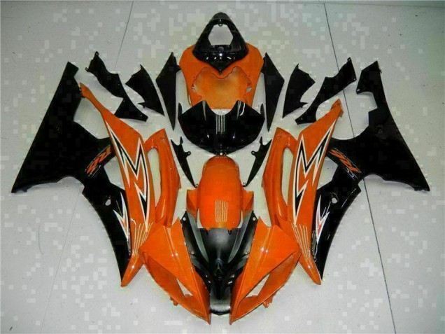 Carenado Yamaha R6 08-16 - Naranja Negro Carenado Yamaha R6 08-16 - Naranja Negro