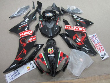 Carenado Yamaha R6 08-16 - Negro Blanco Motul