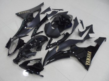 Carenado Yamaha R6 08-16 - Negro con Oro Pegatinas