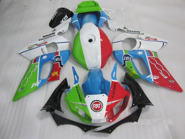 Carenado Yamaha R6 98-02 - Azul Rojo Fiat Kastinee Carenado Yamaha R6 98-02 - Azul Rojo Fiat Kastinee
