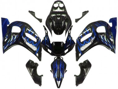 Carenado Yamaha R6 98-02 - Llama azul negra