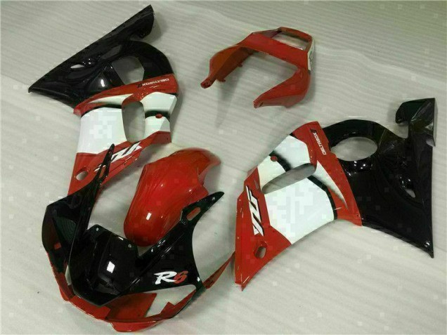 Carenado Yamaha R6 98-02 - Rojo Blanco Carenado Yamaha R6 98-02 - Rojo Blanco