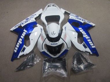 Carrocería Suzuki GSXR 600 K1 K2 K3 01-03 - Blanco Azul Motul