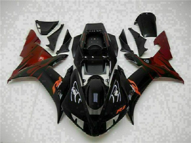 Completo ABS Plástico Yamaha R1 02-03 - Negro Completo ABS Plástico Yamaha R1 02-03 - Negro