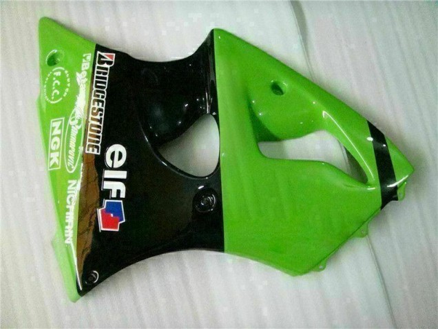 Inyección Kit Carenado Kawasaki ZX6R 00-02 - Verde Negro Inyección Kit Carenado Kawasaki ZX6R 00-02 - Verde Negro