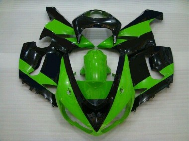 Inyección Kit Carenado Kawasaki ZX6R 05-06 - Verde Negro