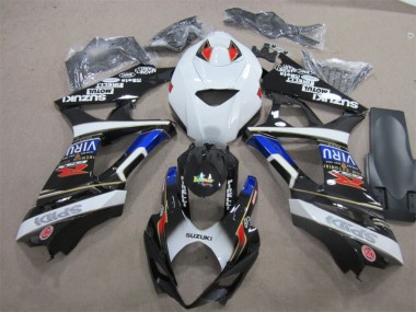 Inyección Kit Carenado Suzuki GSXR 1000 K7 07-08 - Negro Blanco Azul