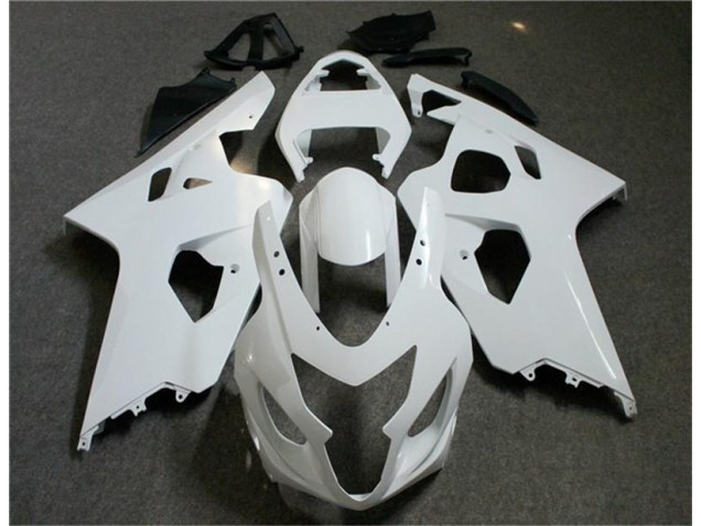 Inyección Kit Carenado Suzuki GSXR 600 / 750 K4 04-05 - Blanco Negro Inyección Kit Carenado Suzuki GSXR 600 / 750 K4 04-05 - Blanco Negro