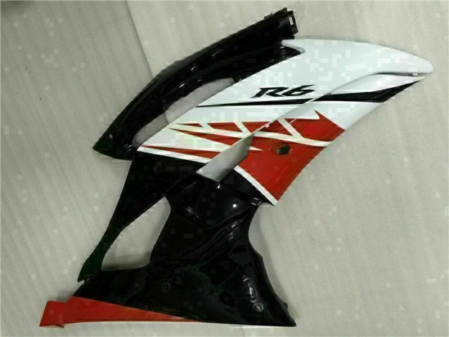 Inyección Kit Carenado Yamaha R6 08-16 - Blanco Negro Inyección Kit Carenado Yamaha R6 08-16 - Blanco Negro
