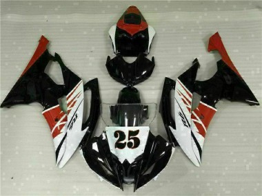 Inyección Kit Carenado Yamaha R6 08-16 - Blanco Negro