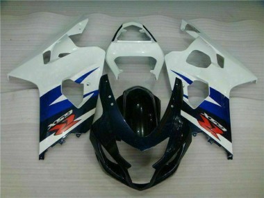 Inyección Kits Carenado Suzuki GSXR 600 / 750 K4 04-05 - Blanco Negro