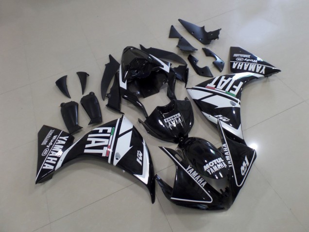 Inyección Kits Carenado Yamaha R1 12-14 - Negro Blanco Fiat Inyección Kits Carenado Yamaha R1 12-14 - Negro Blanco Fiat