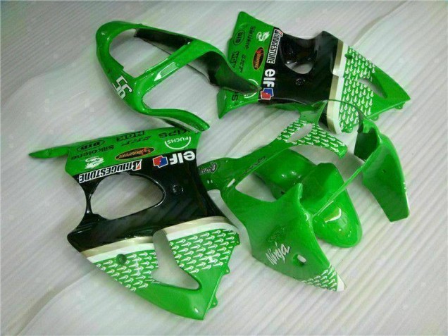 Kit ABS Carenado Kawasaki ZX6R 00-02 - Verde Negro Kit ABS Carenado Kawasaki ZX6R 00-02 - Verde Negro
