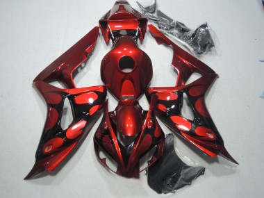 Kit Carenado ABS Completo Honda CBR 1000 RR 06-07 - Rojo Negro