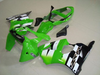 Kit Carenado ABS Completo Kawasaki ZX6R 00-02 - Verde Negro