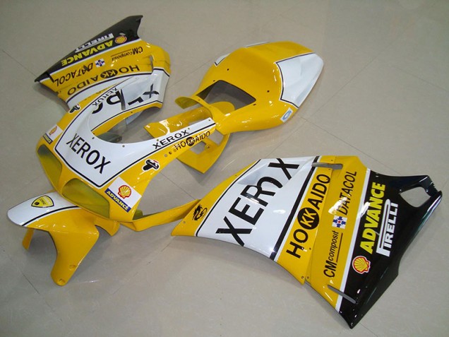 Kit Carenado Ducati 748 916 996 996S 93-05 - Amarillo Blanco Xerox Kit Carenado Ducati 748 916 996 996S 93-05 - Amarillo Blanco Xerox