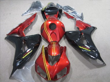 Kit Carenado Inyección Honda CBR 1000 RR 06-07 - Negro Rojo Amarillo