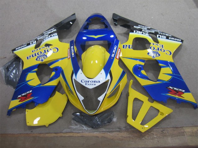 Kit Carenado Suzuki GSXR 600 K4 04-05 - Amarillo Azul Corona Extra Kit Carenado Suzuki GSXR 600 K4 04-05 - Amarillo Azul Corona Extra