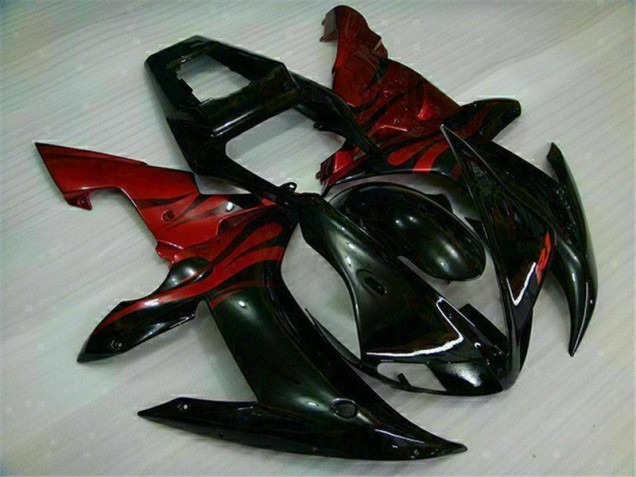 Kit Carenado Yamaha R1 02-03 - Negro Rojo Kit Carenado Yamaha R1 02-03 - Negro Rojo