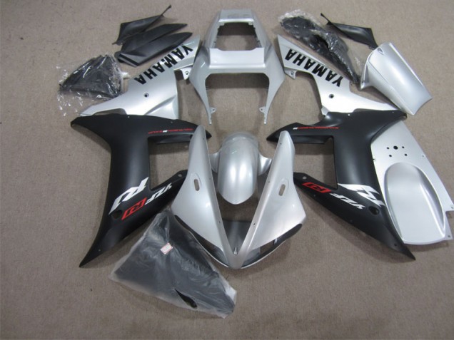 Kit Completo Carenado Yamaha R1 02-03 - Negro Plata Kit Completo Carenado Yamaha R1 02-03 - Negro Plata