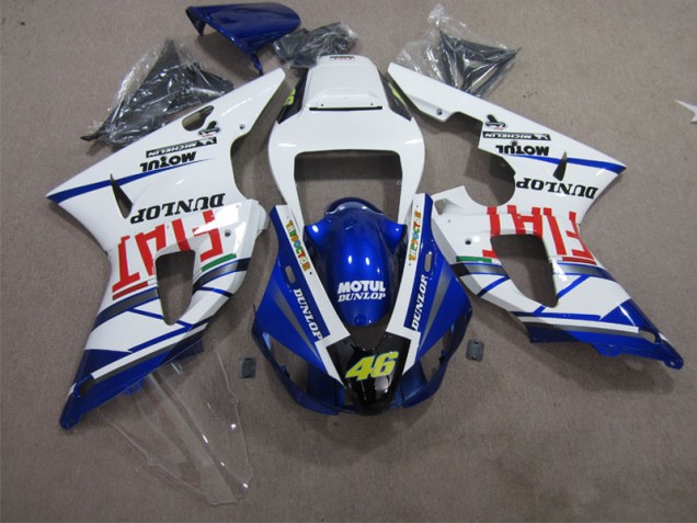 Kit Completo Carenado Yamaha R1 09-11 - Azul Blanco Motul Dunlop 46 Kit Completo Carenado Yamaha R1 09-11 - Azul Blanco Motul Dunlop 46