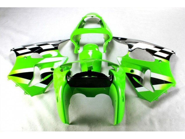 Kits ABS Carenado Kawasaki ZX6R 00-02 - Verde Negro Blanco Kits ABS Carenado Kawasaki ZX6R 00-02 - Verde Negro Blanco