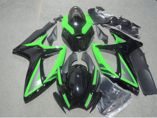Kits ABS Carenado Suzuki GSXR 600 K6 06-07 - Negro Verde Kits ABS Carenado Suzuki GSXR 600 K6 06-07 - Negro Verde