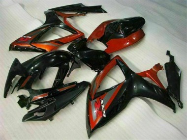 Kits Carenado Suzuki GSXR 600 / 750 K6 06-07 - Negro Rojo