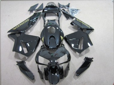Kits Completo Carenado ABS Honda CBR 600 RR 03-04 - Negro Oro Calcomanías