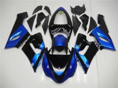 Kits Completo Carenado ABS Kawasaki ZX6R 05-06 - Azul Negro