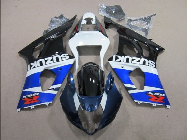 Kits Completo Carenado ABS Suzuki GSXR 1000 K3 03-04 - Azul Blanco Calcomanía