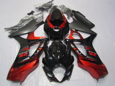 Kits Completo Carenado ABS Suzuki GSXR 1000 K7 07-08 - Negro Rojo