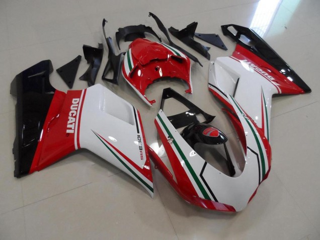 Kits Completo Carenado Ducati 848 1098 1198 07-14 - Rojo Blanco Kits Completo Carenado Ducati 848 1098 1198 07-14 - Rojo Blanco