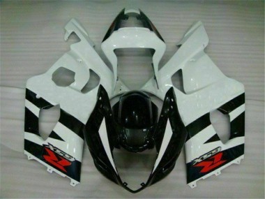 Plástica Suzuki GSXR 1000 K3 03-04 - Blanco Negro