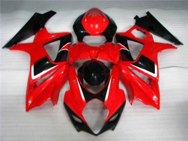 Plástica Suzuki GSXR 1000 K7 07-08 - Rojo Negro