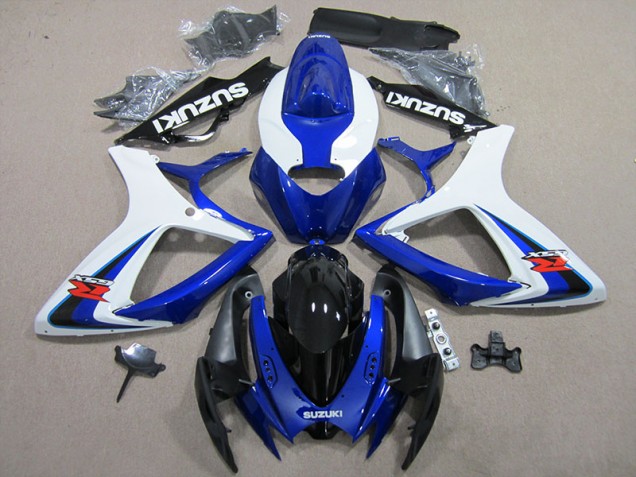 Plástica Suzuki GSXR 600 K6 06-07 - Azul Blanco Plástica Suzuki GSXR 600 K6 06-07 - Azul Blanco