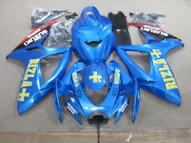 Plástica Suzuki GSXR 750 K6 06-07 - Azul Amarillo Rizla