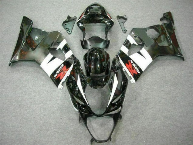 Plástico Suzuki GSXR 1000 K3 03-04 - Blanco Negro Plástico Suzuki GSXR 1000 K3 03-04 - Blanco Negro