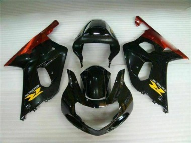 Plástico Suzuki GSXR 600 / 750 K1 K2 K3 01-03 - Negro