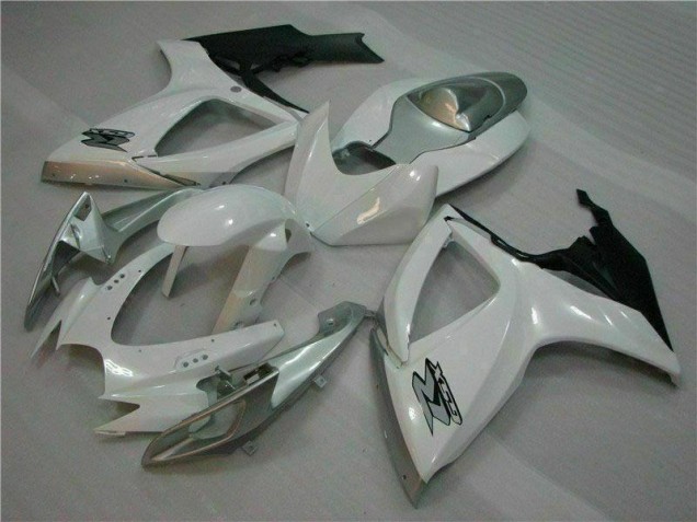 Plástico Suzuki GSXR 600 / 750 K6 06-07 - Blanco Plata Plástico Suzuki GSXR 600 / 750 K6 06-07 - Blanco Plata