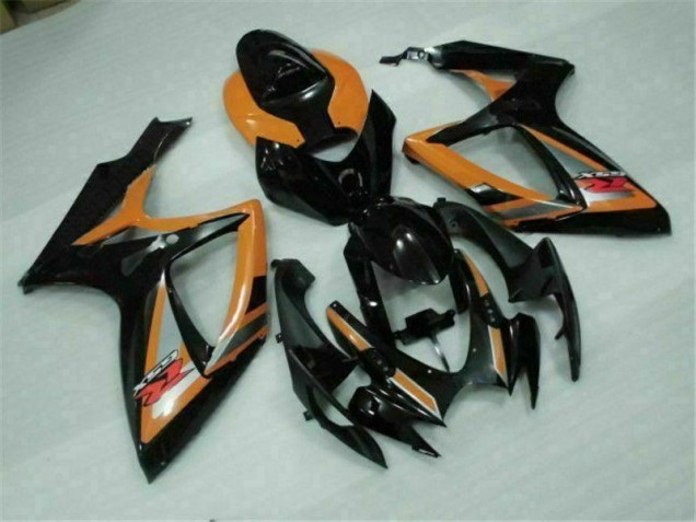 Plástico Suzuki GSXR 600 / 750 K6 06-07 - Negro Naranja Plástico Suzuki GSXR 600 / 750 K6 06-07 - Negro Naranja