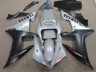 Plástico Yamaha R1 02-03 - Plata Negro