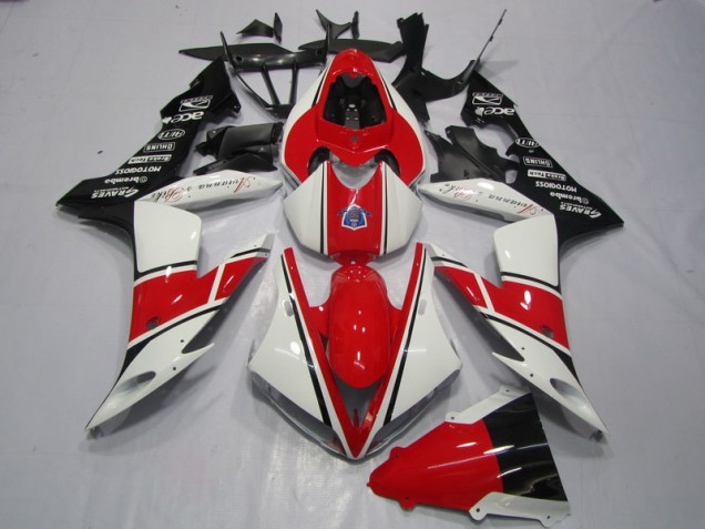 Plástico Yamaha R1 04-06 - Rojo Blanco Negro Plástico Yamaha R1 04-06 - Rojo Blanco Negro